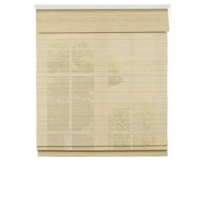 Calyx Interiors Cordless Bamboo Roman Shade