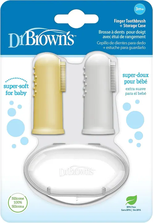 Dr. Brown's Silicone Finger Toothbrushes — 2 Pack