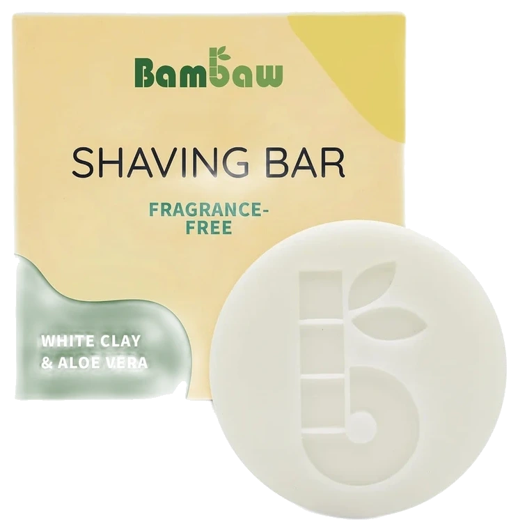 Bambaw Fragrance-Free Shaving Bar, 2.8 oz