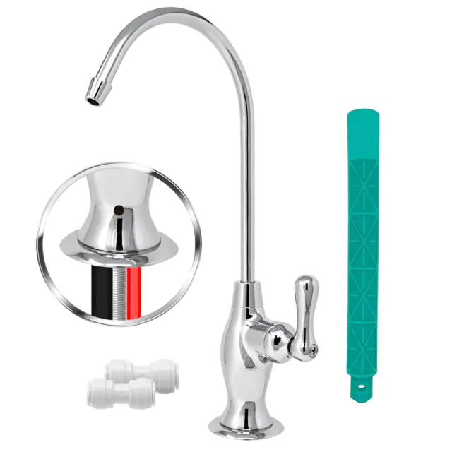 Metpure 3-Line Air-Gap Reverse Osmosis Faucet, Chrome