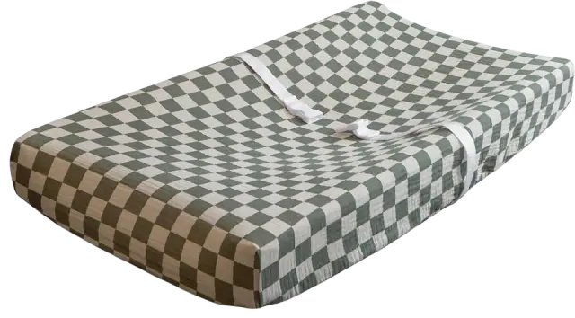 mushie Extra Soft Muslin Fitted Changing Pad Cover