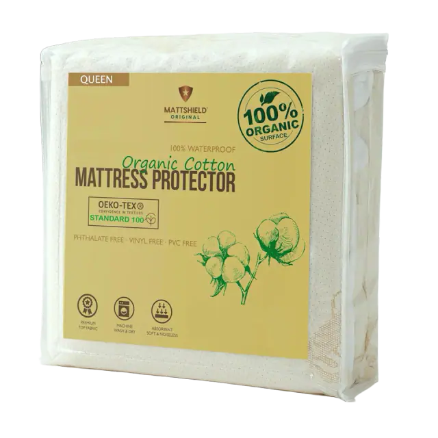 Waterproof Organic Mattress Protector Queen Size
