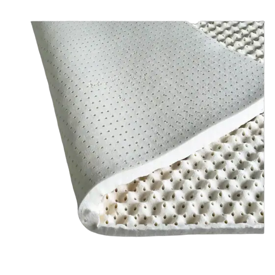 Turmerry Green Natural Organic Egg Crate Latex Mattress Topper