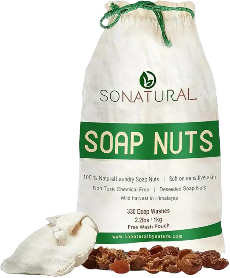 SoNatural Organic Soap Nuts, Deseeded Soap Berries (Laundry Detergent)