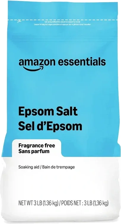 Amazon Essentials Unscented Epsom Salt Soak, 3 lb