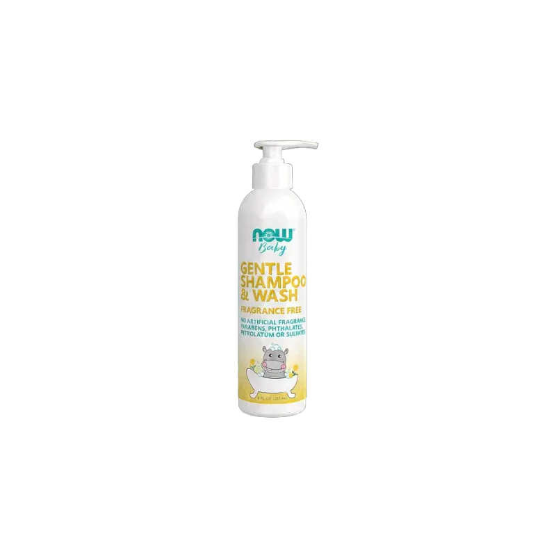 NOW Baby Gentle Shampoo & Wash, 8 fl oz