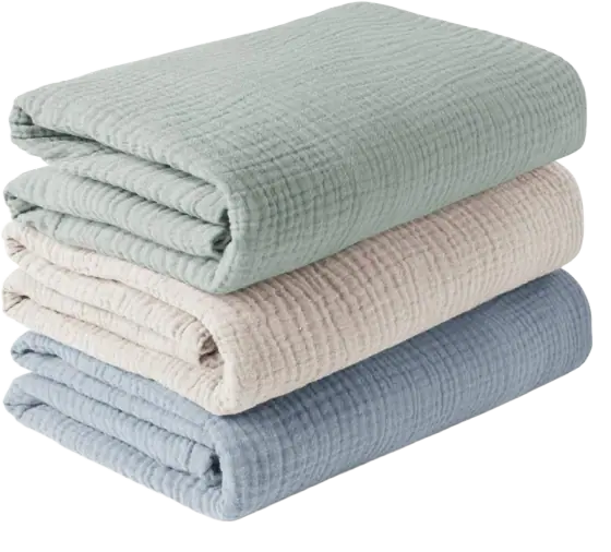 Konssy Cotton Muslin Swaddle Blankets