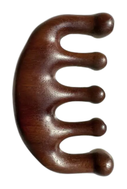 Cureder Green Sandalwood Wide-Tooth Scalp Comb