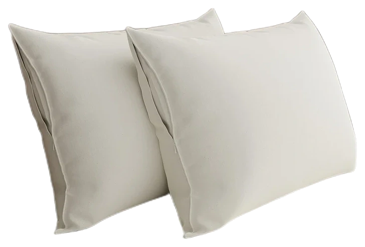 AllerEase Organic Cotton Pillow Protectors, Standard/Queen, 2-Pack