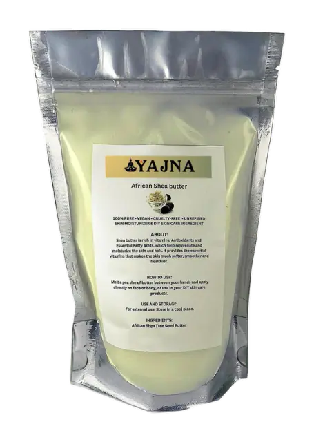 Yajna Organic Raw African Shea Butter, unrefined