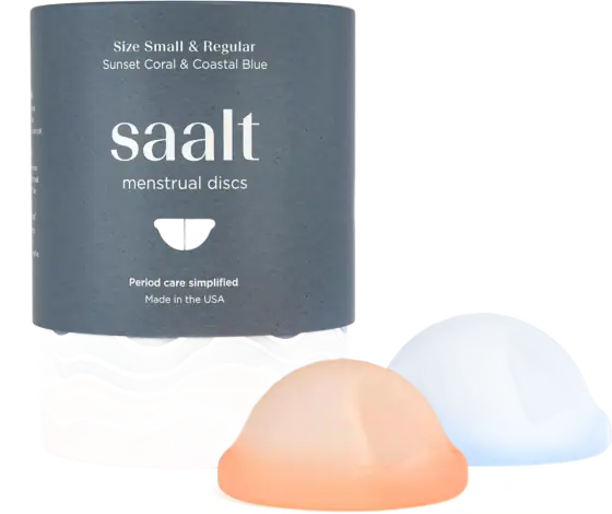 Saalt Reusable Medical-Grade Silicone Menstrual Disc Duo