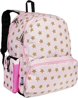 Wildkin 17-Inch Backpack — Pink and Gold Stars