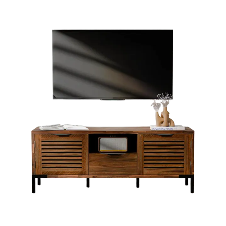 Bme Millie Acacia TV Stand, Rustic Chestnut