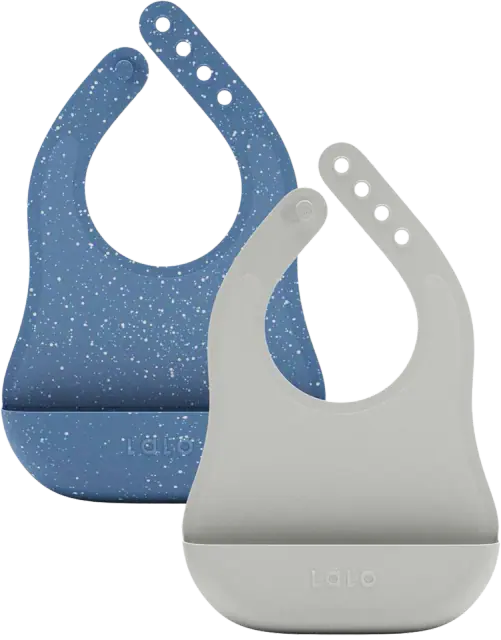 Lalo The Bib Silicone Baby Bib with Food Catcher