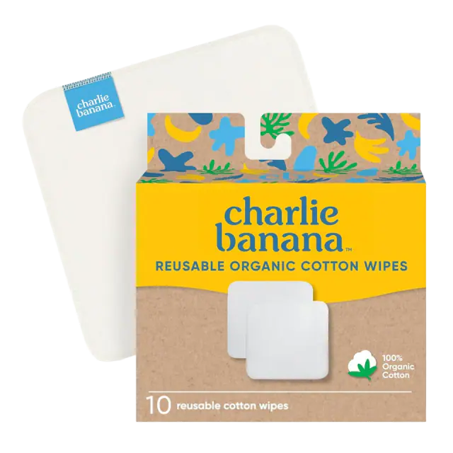 Charlie Banana Reusable Cotton Baby Wipes