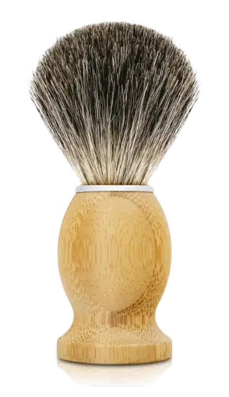 KIKC Pure Badger Shaving Brush, Bamboo Handle
