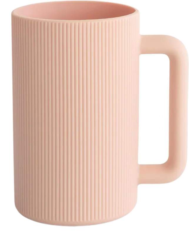 mushie Silicone Baby Bath Rinse Cup — Blush