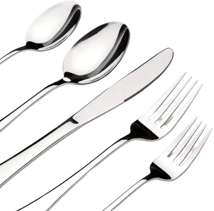 Heavy Duty Stainless Steel Silverware Set, 60 pc for 12