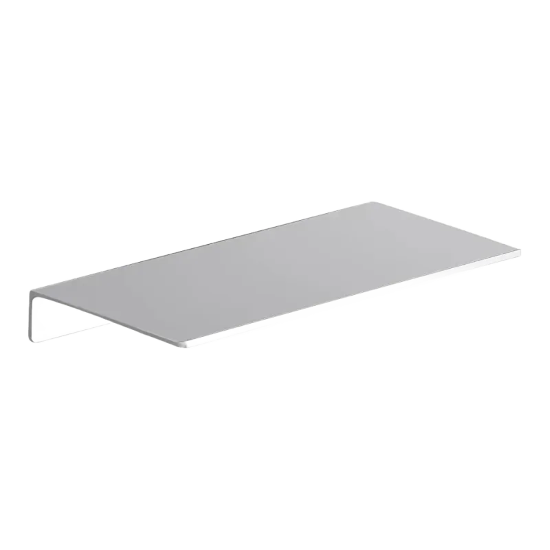 Danpoo 8-Inch Silver Metal Floating Shelf