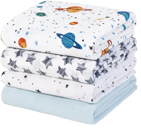 david's kids Cotton Muslin Swaddle Blankets