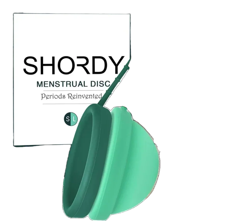 Medical-Grade Silicone Menstrual Disc Set — Small and Large Green