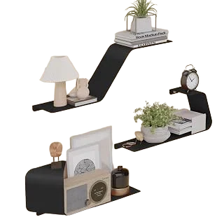 Sttoraboks Wall-Mounted Metal Floating Shelves
