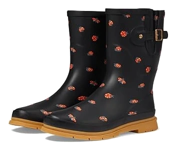 Western Chief Mid Rain Boots — Lucky Lady Bug, Size 8