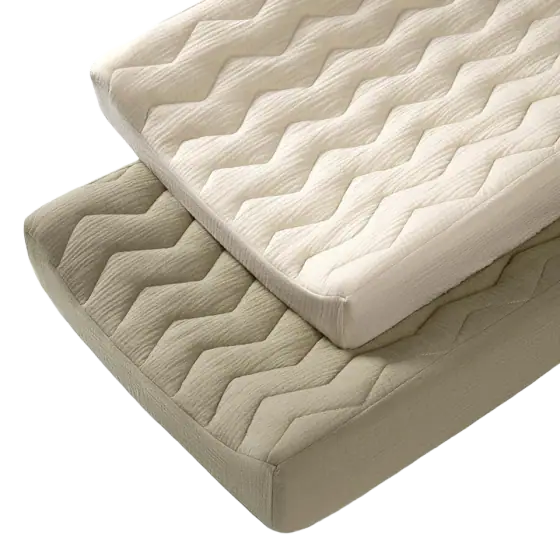 lulumoon Muslin Quilted Changing Pad Cover
