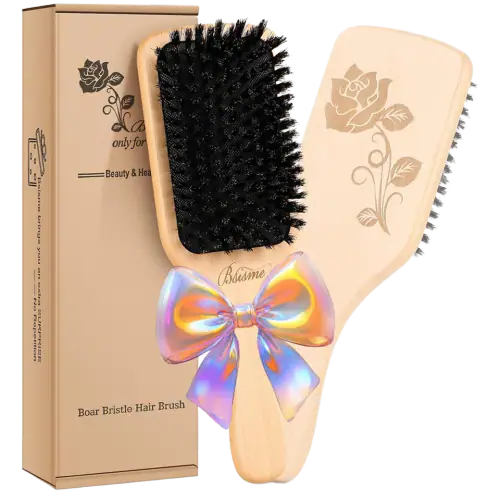 Bsisme Boar Bristle Paddle Hair Brush