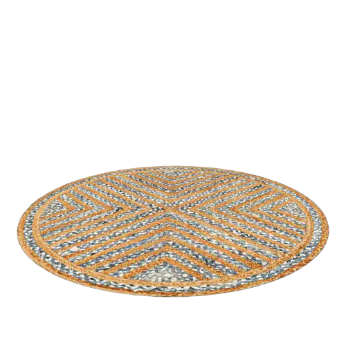 Lightnpro Jute and Cotton Braided Round Rug