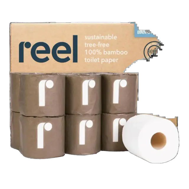 Reel Unbleached 3-Ply Bamboo Toilet Paper