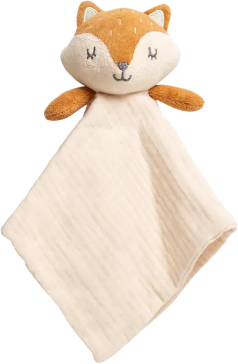 Pearhead Organic Cotton Muslin Fox Lovey