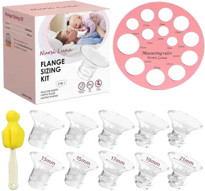 Nursi Luna Silicone Flange Inserts for Breast Pumps