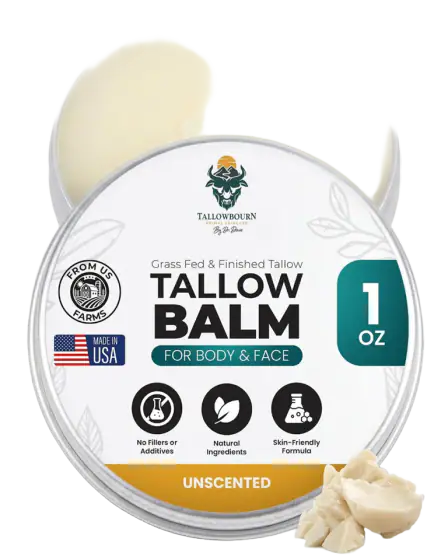 Tallowbourn Grass-Fed Beef Tallow Balm, Unscented