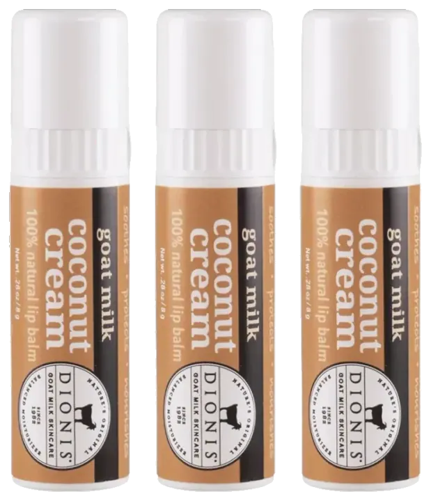 Dionis Goat Milk Lip Balm, Coconut Cream