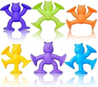 Guibola Silicone Suction Bath Toys, 12 Pieces