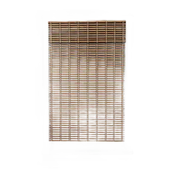 TJ Global Cordless Bamboo Roman Shade — Dark Brown, 44 x 64 in