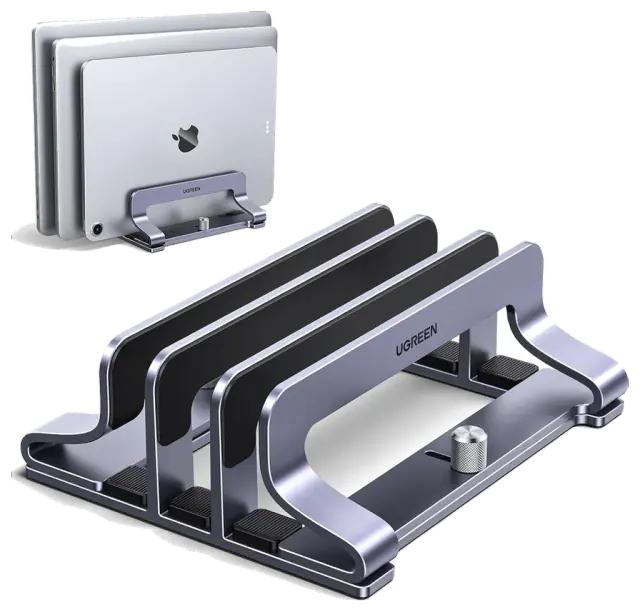 UGREEN Three-Slot Aluminum Vertical Laptop Stand