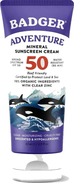 Badger Mineral Sunscreen, SPF 50, 98% Organic