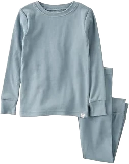little planet Organic Cotton-Stretch Pajamas — Cloudy Day, 5T