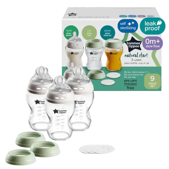 Tommee Tippee Natural Start Glass Baby Bottle