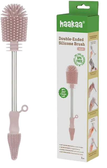 Haakaa Silicone Cleaning Brush Kit for Bottles