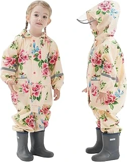 Hovkib PU-Coated Rain Suit — Beige, 1–3T