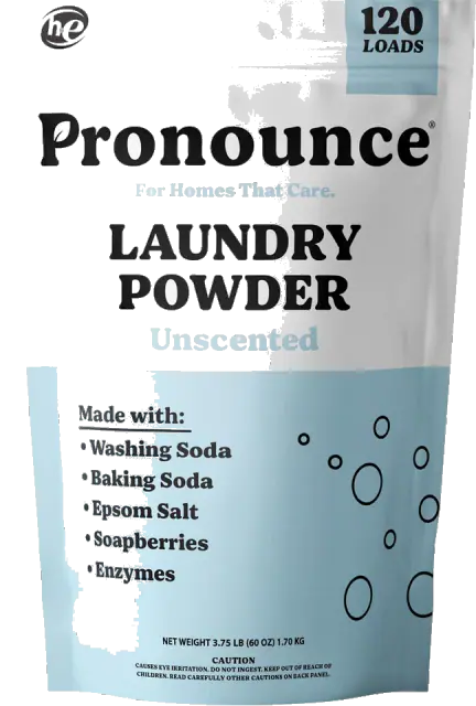 Pronounce Laundry Detergent Powder Alternative