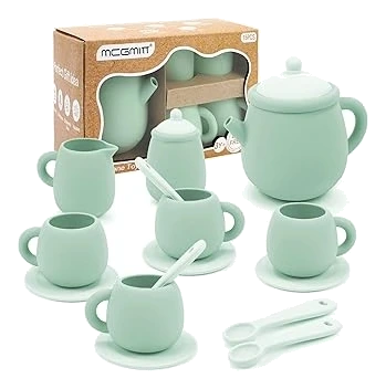 MCGMITT Silicone Tea Set, 15 Pieces