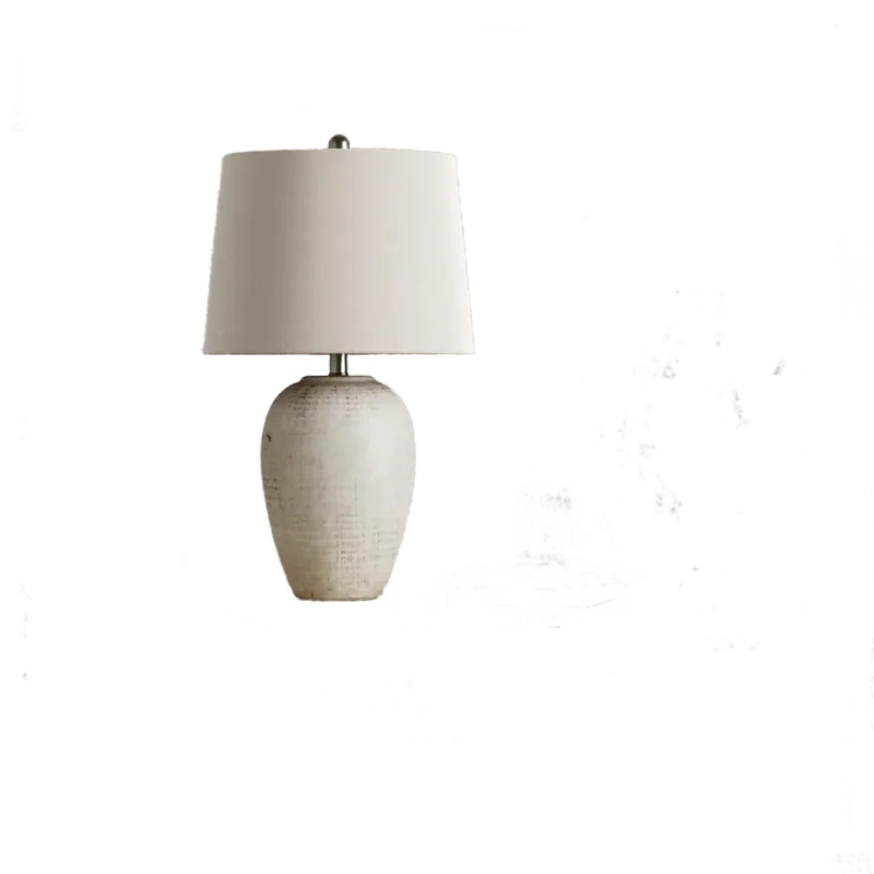 Nourison Home Distressed Ceramic Jar Table Lamp