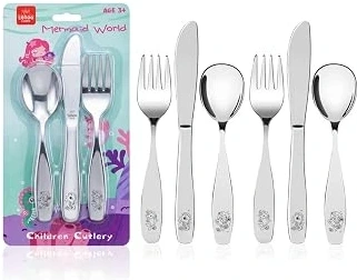 Lehoo Castle Dinosaur 18/8 Steel Kids Flatware Set — 6 Pieces