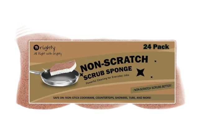 Orighty Cellulose and Sisal Dish Sponges, 24-Pack