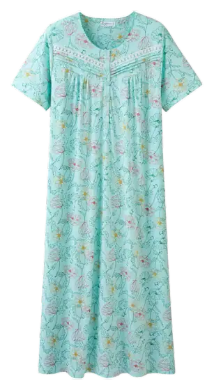 Keyocean Women's 100% Cotton Nightgown