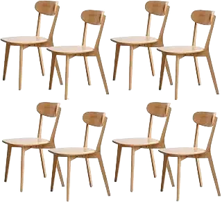 QKFF Solid Oak Dining Chairs